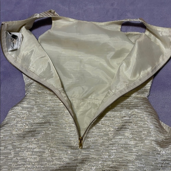 Rare Editions Shimmering Silver Formal Dress - Picture 9 of 14